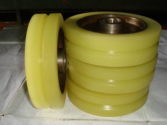 管件输送聚氨酯V形轮